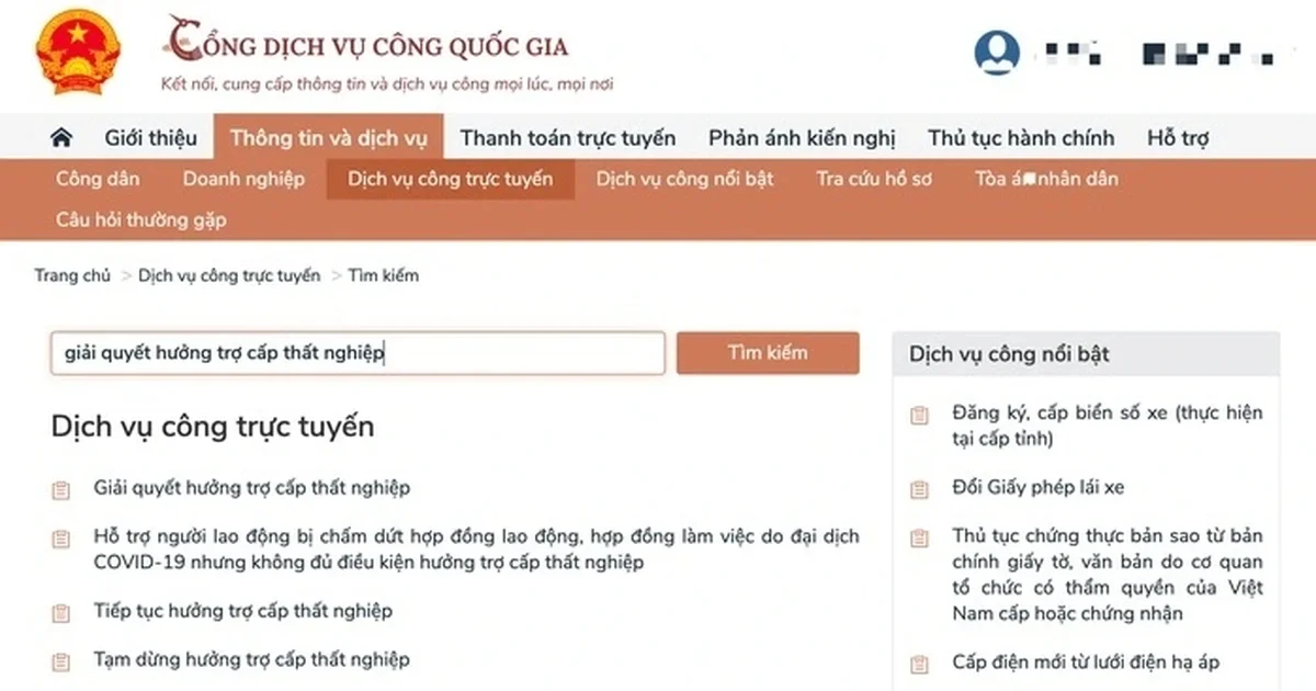 Người lao động thất nghiệp có thể tra cứu tình trạng hồ sơ trực tuyến