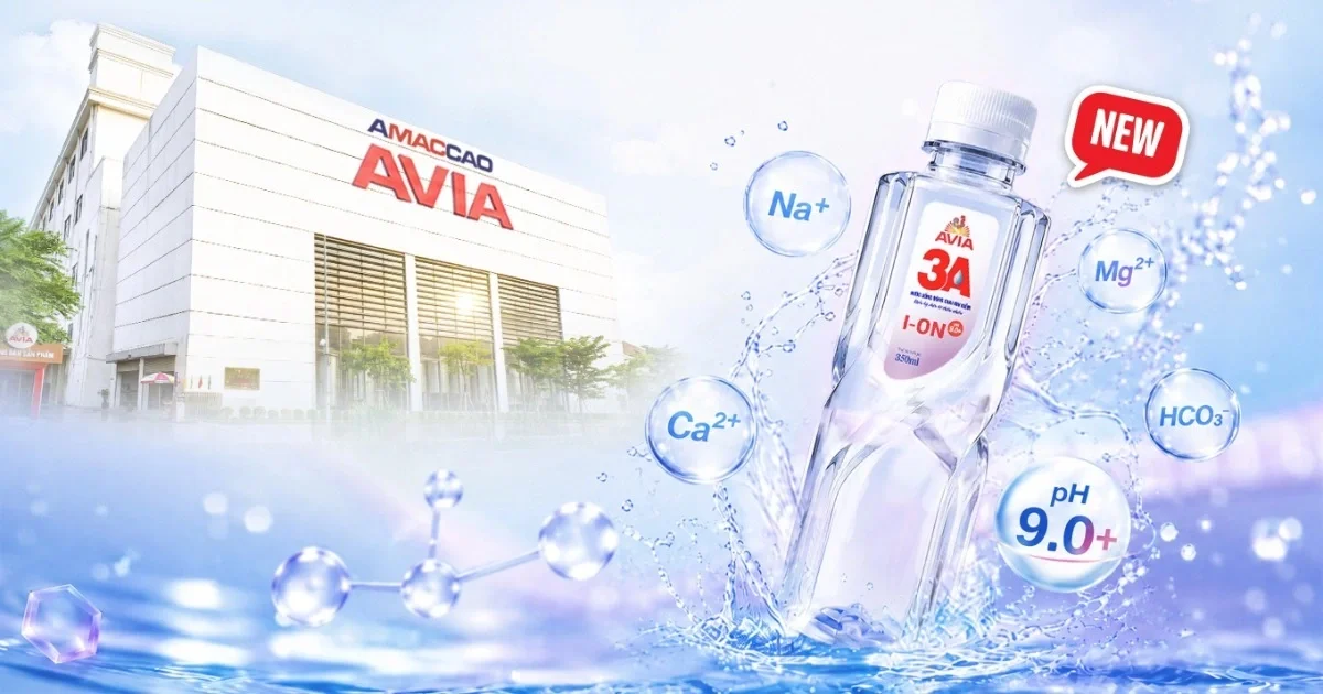 Bí quyết giúp dòng nước i-on kiềm thế hệ mới từ AVIA 3A chiếm trọn niềm tin khách hàng nhờ vị ngon đặc trưng